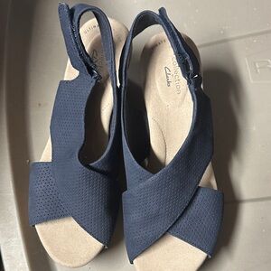 Clarks Women's Dark Blue Sandals